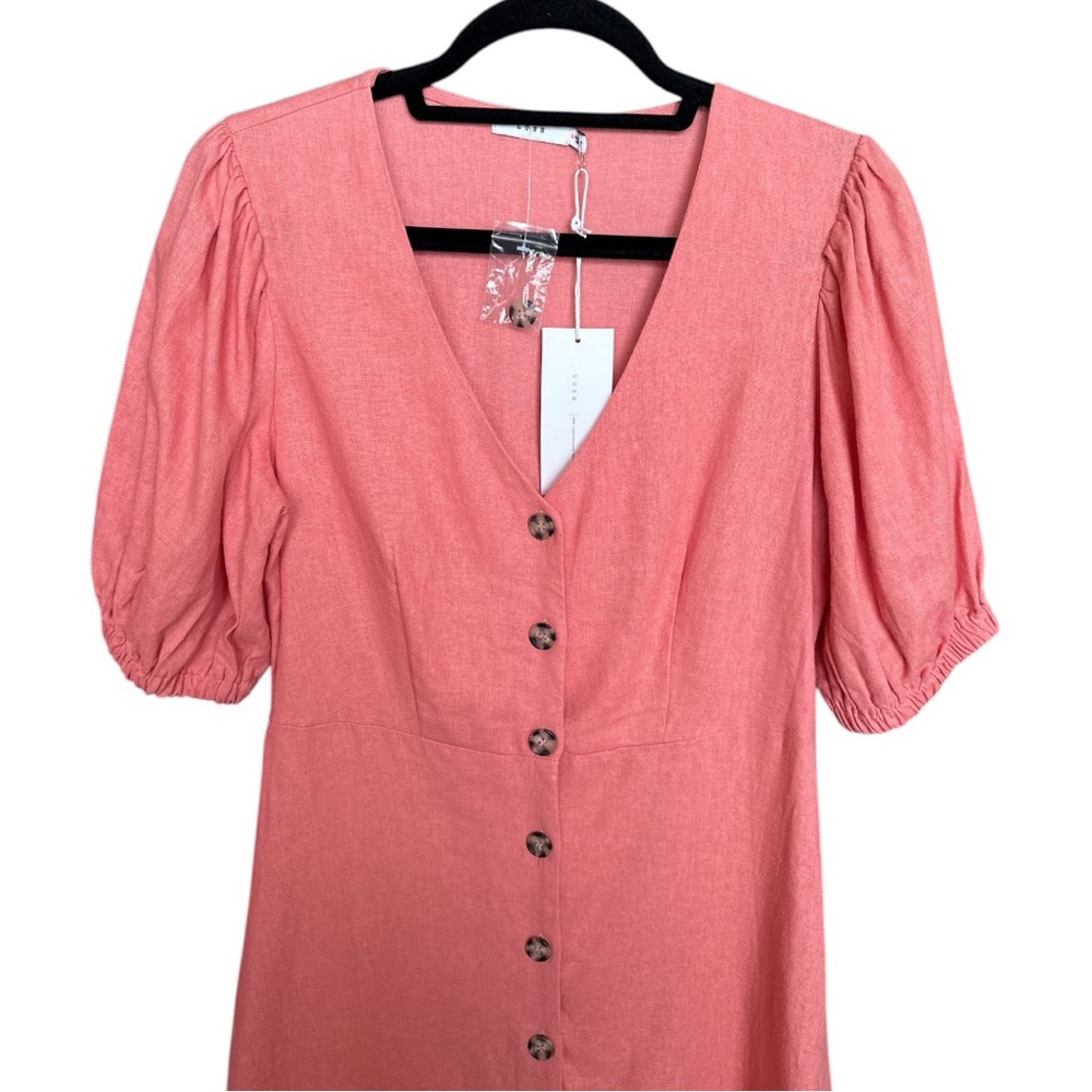 NWT Lush mini dress in Coral size Medium - Picture 2 of 5